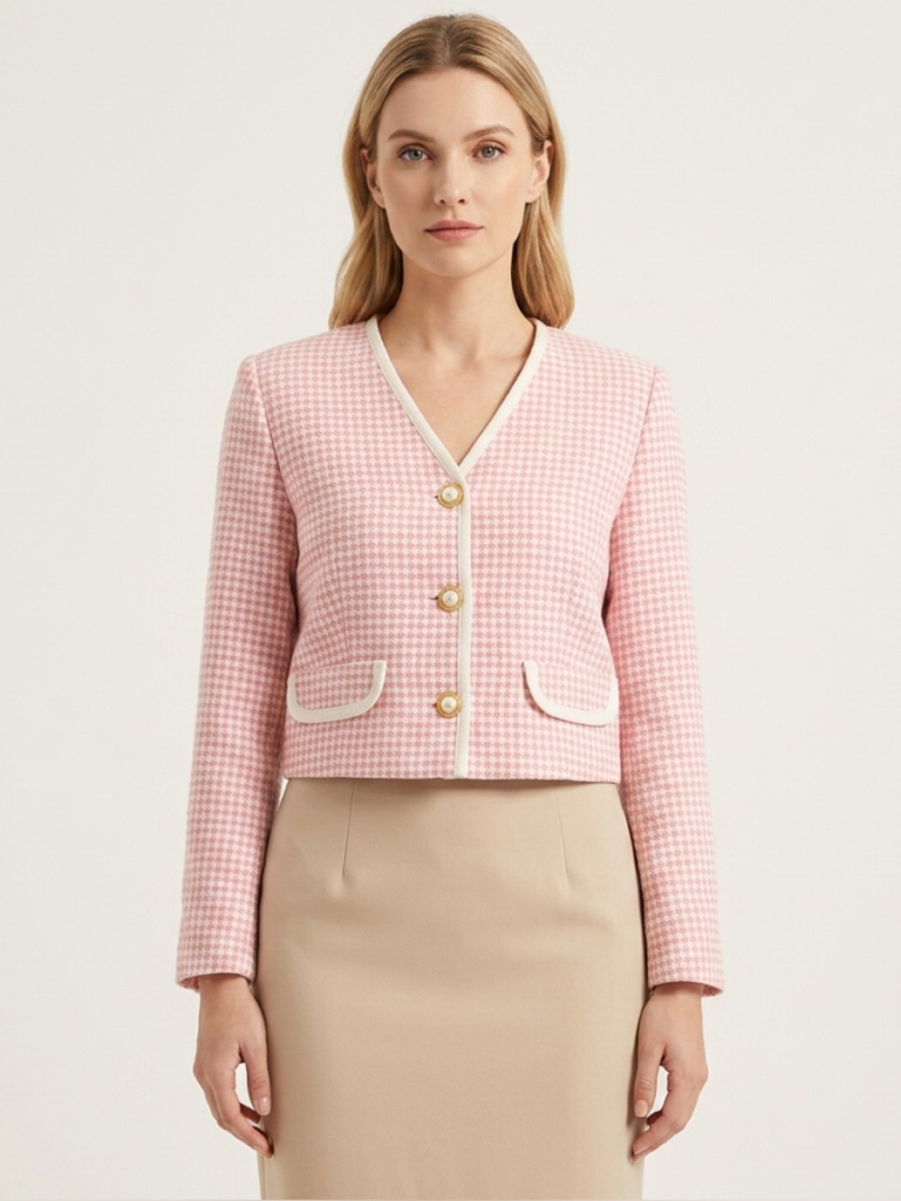 Vintage | Houndstooth Blazer | Size M
